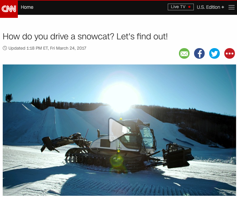 How do you drive a snowcat?